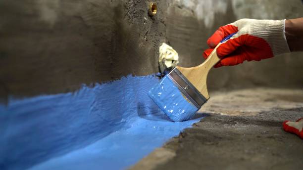 Commercial Waterproofing project at a Feesburg, OH business property by SJ Waterproofing Pros
